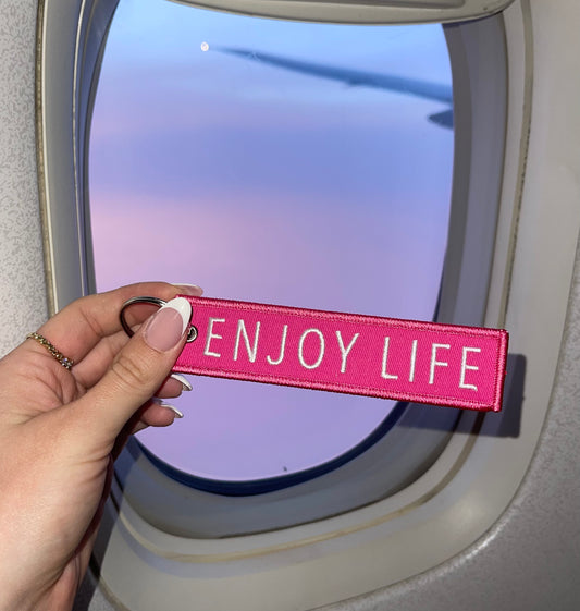Enjoy Life Keychain PINK
